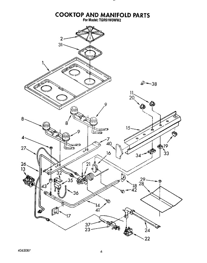 Diagram for TGR51W0WW2