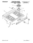 Diagram for 01 - Cooktop, Literature