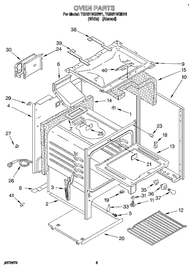 Diagram for TGR61W2BW1