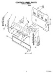 Diagram for 02 - Control Panel Parts