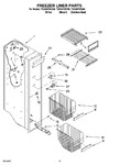 Diagram for 04 - Freezer Liner Parts