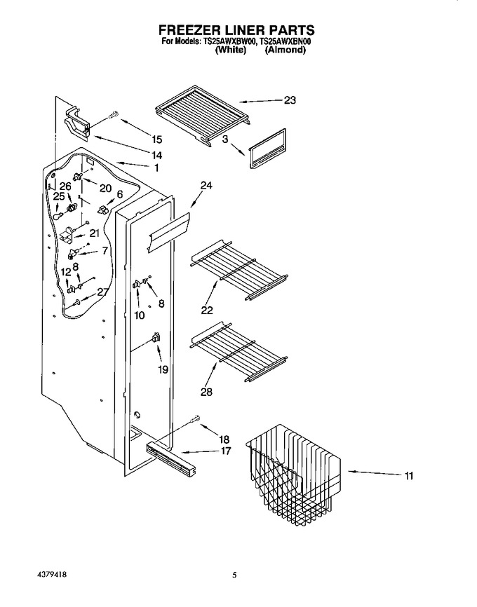 Diagram for TS25AWXBW00