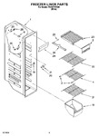 Diagram for 04 - Freezer Liner Parts