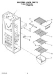 Diagram for 04 - Freezer Liner Parts