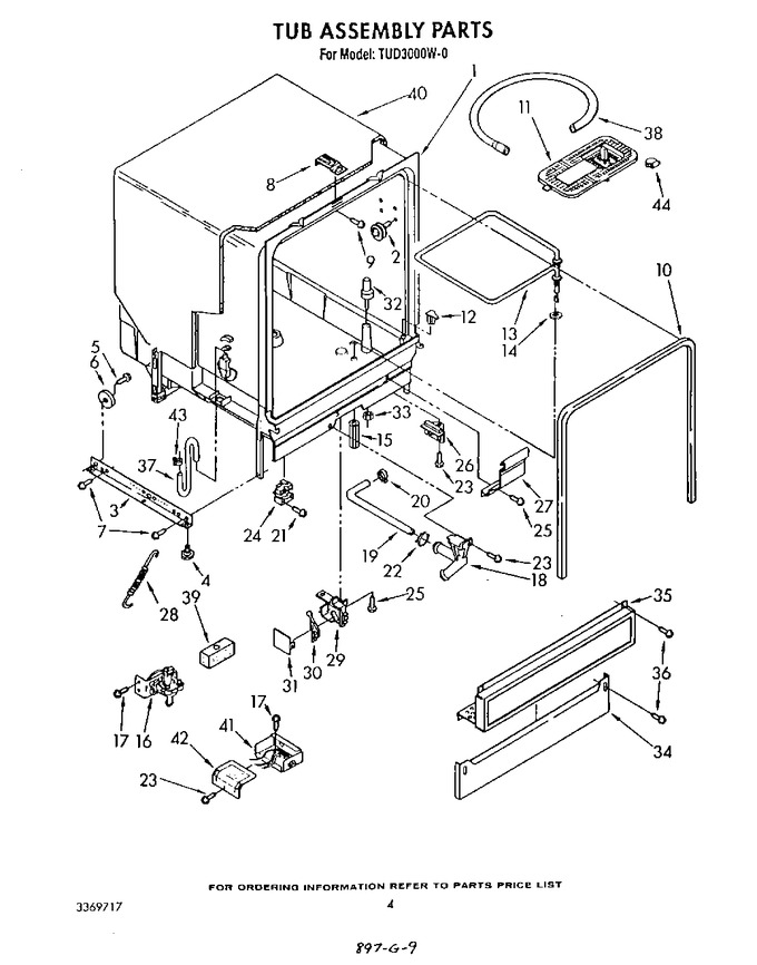 Diagram for TUD3000W0