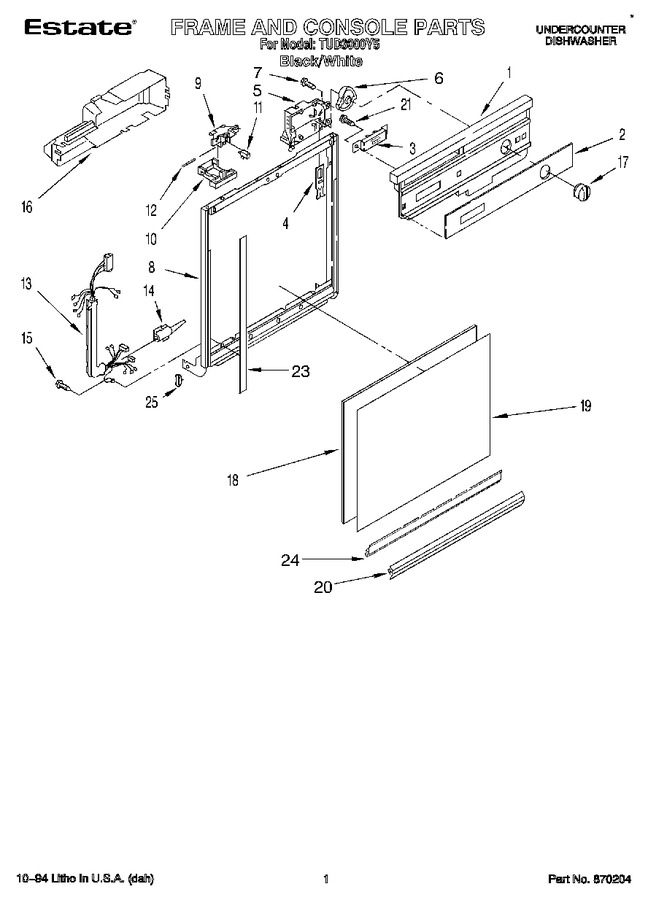 Diagram for TUD3000Y5