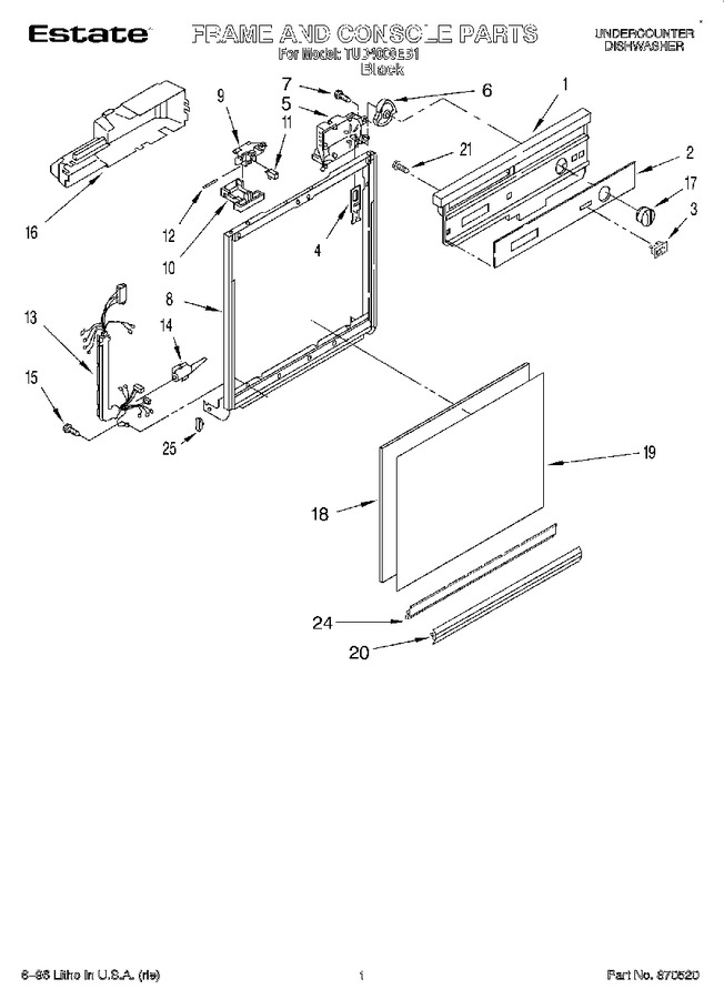 Diagram for TUD4000EB1