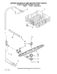 Diagram for 05 - Upper Dishrack And Water Feed Parts