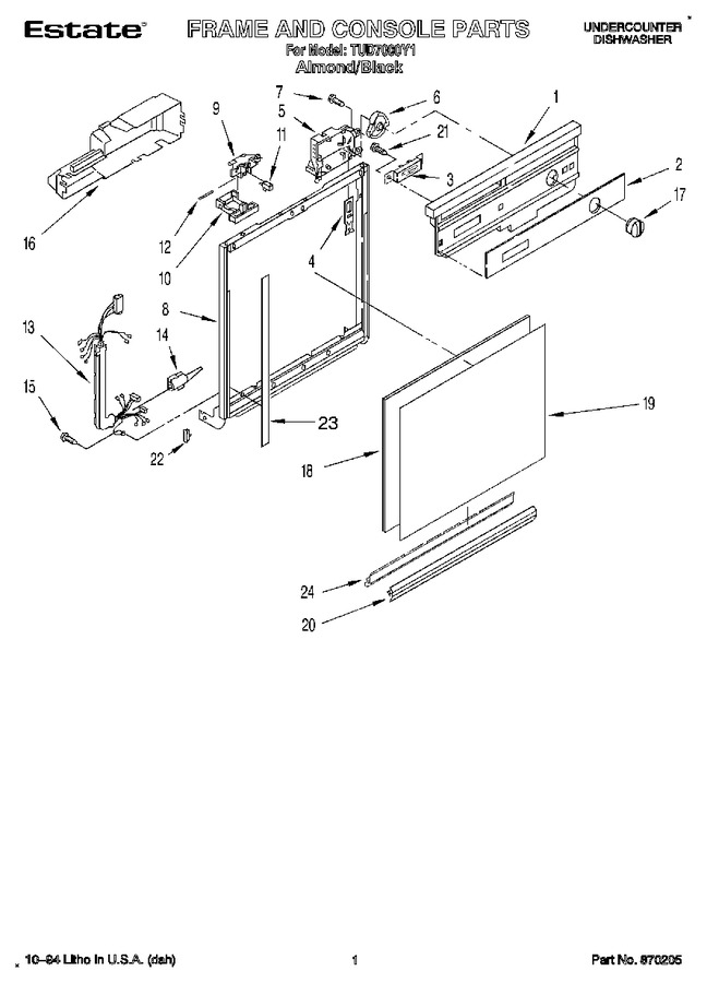 Diagram for TUD7000Y1