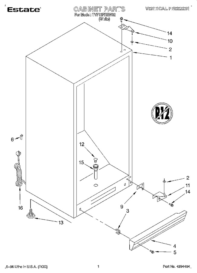 Diagram for TVF15FREW02