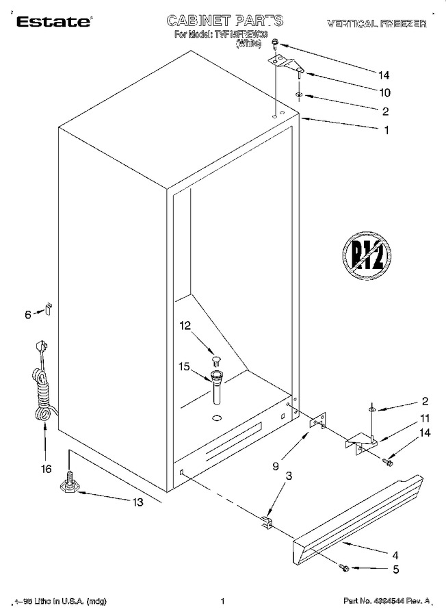 Diagram for TVF15FREW03