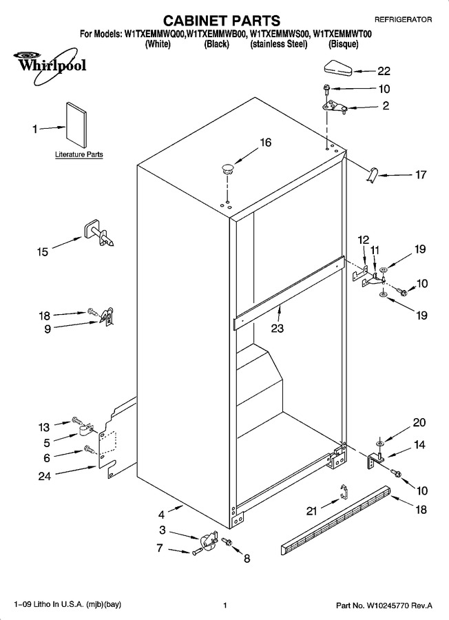 Diagram for W1TXEMMWQ00