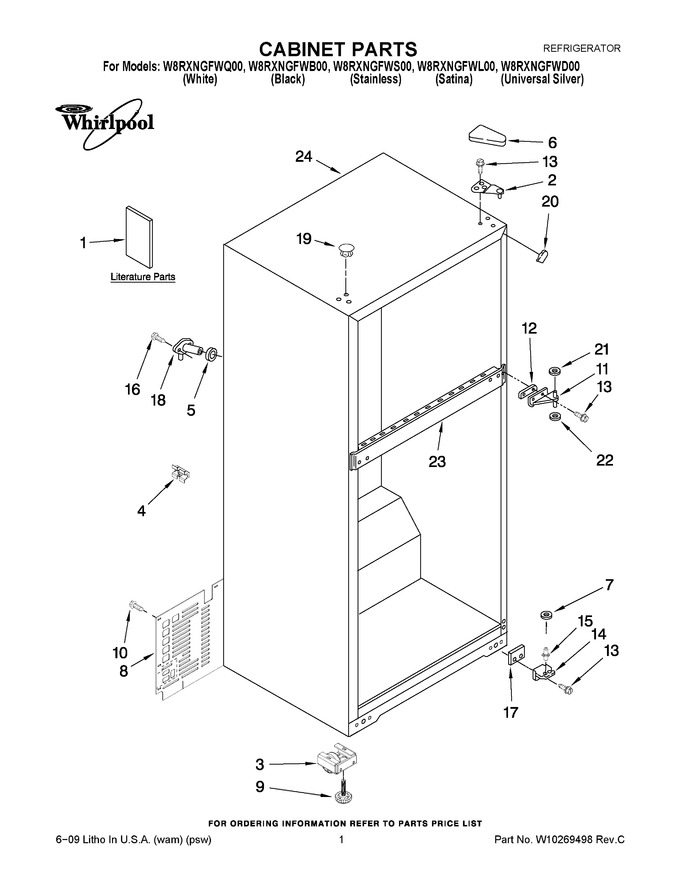 Diagram for W8RXNGFWB00