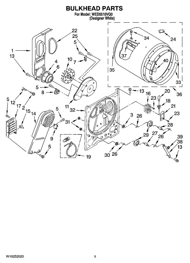 Diagram for WED5510VQ0