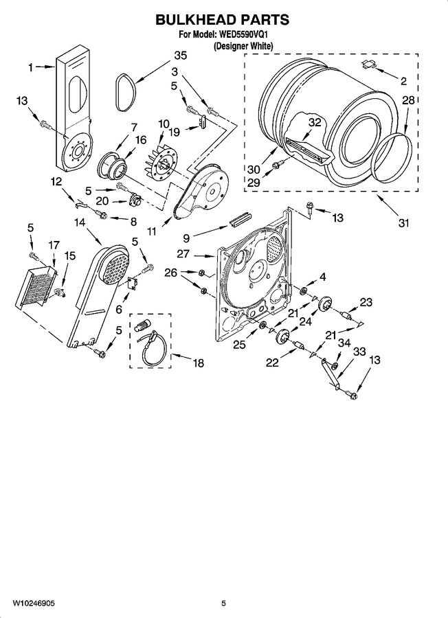 Diagram for WED5590VQ1