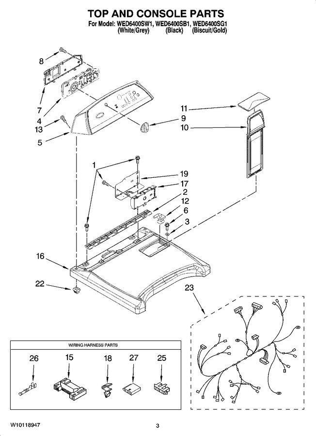 Diagram for WED6400SB1