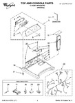 Diagram for 01 - Top And Console Parts