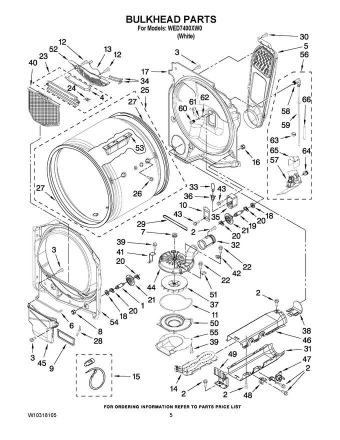 Diagram for WED7400XW0