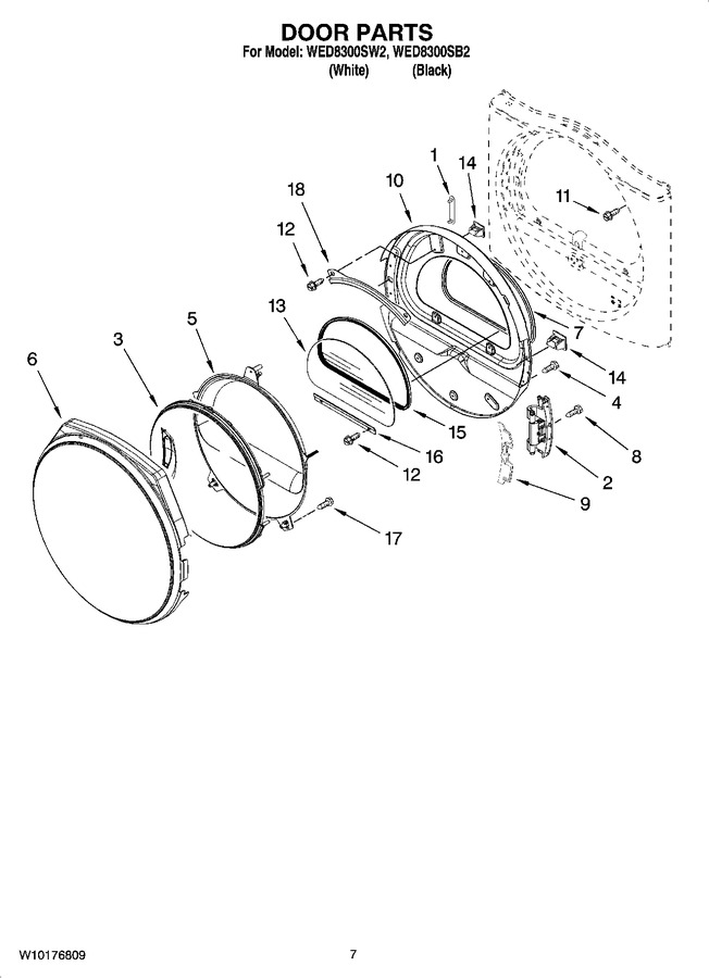 Diagram for WED8300SW2