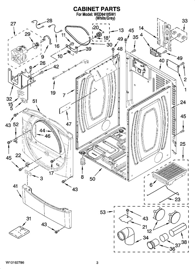 Diagram for WED8410SW1