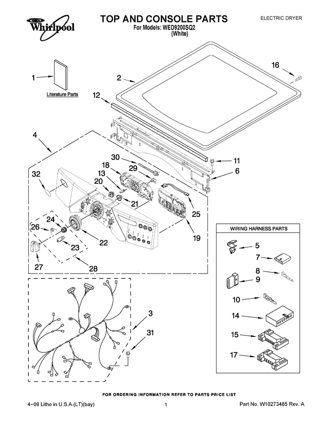 Diagram for WED9200SQ2