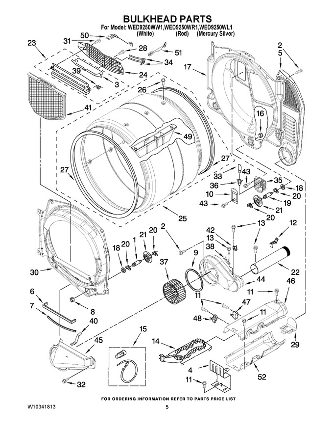 Diagram for WED9250WW1