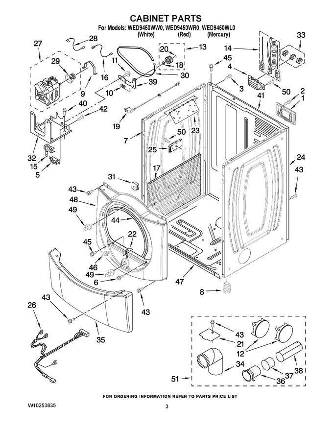 Diagram for WED9450WW0