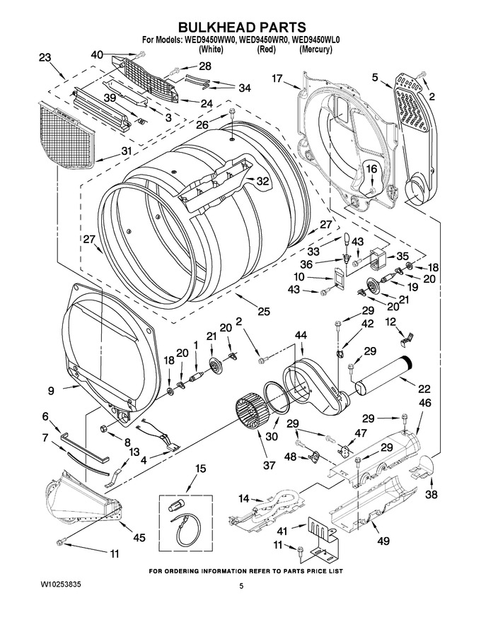 Diagram for WED9450WW0