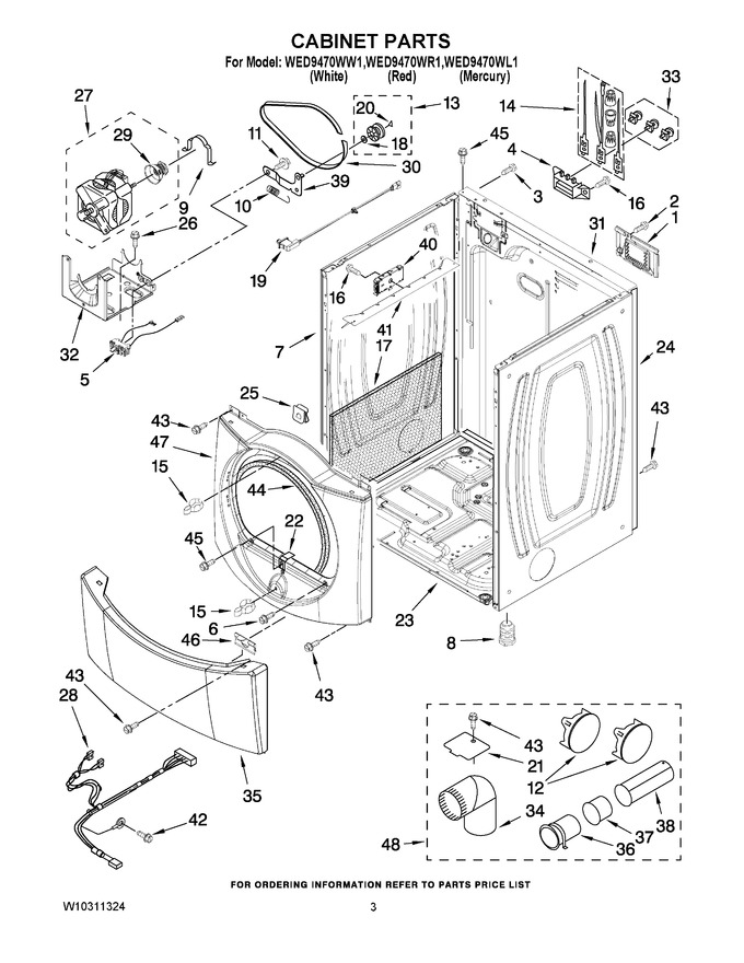 Diagram for WED9470WR1