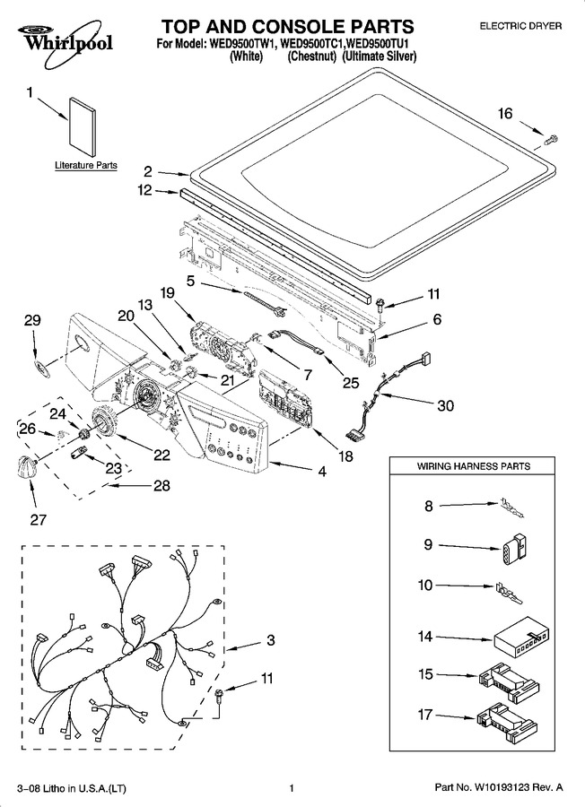 Diagram for WED9500TC1