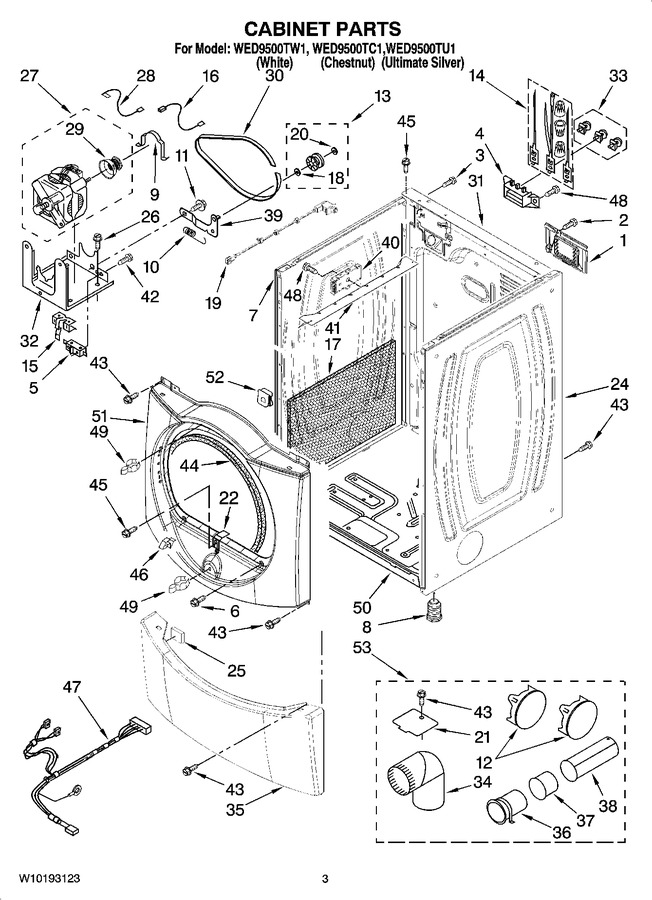 Diagram for WED9500TW1