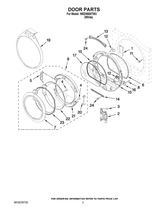 Diagram for WED9500TW3