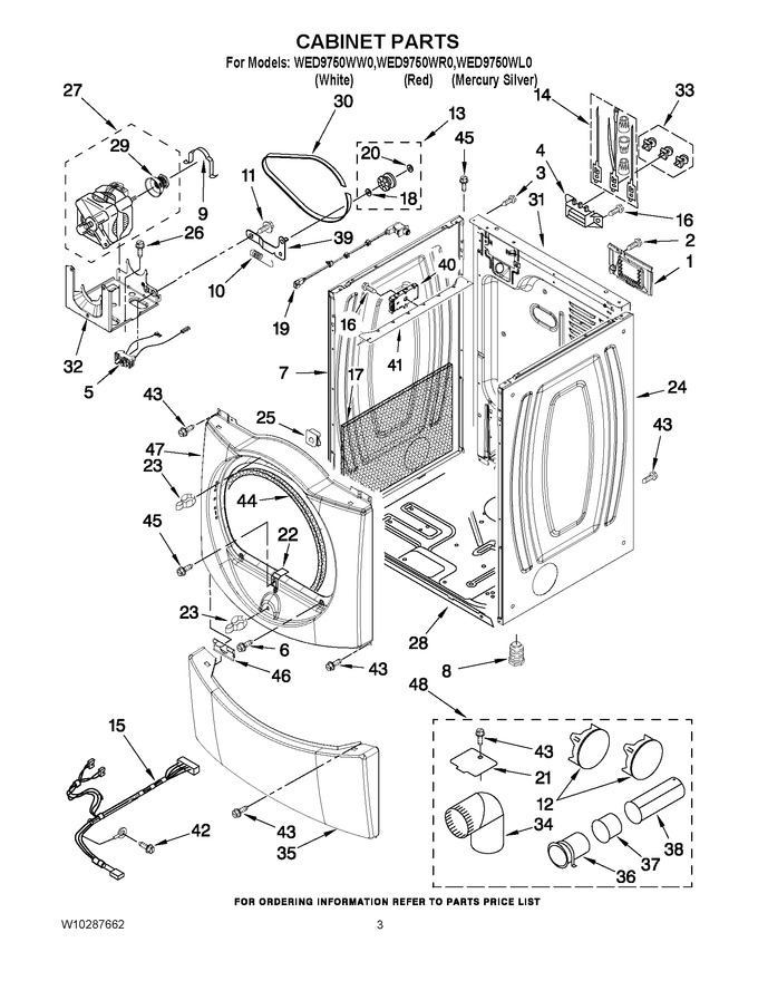 Diagram for WED9750WL0