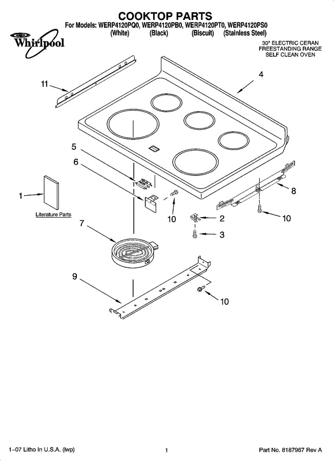 Diagram for WERP4120PT0