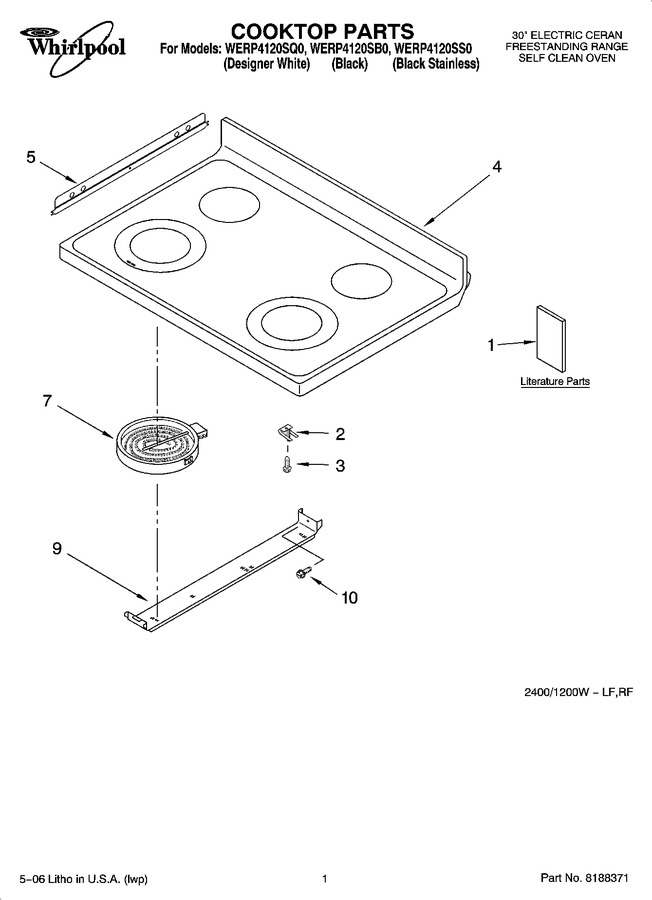 Diagram for WERP4120SS0