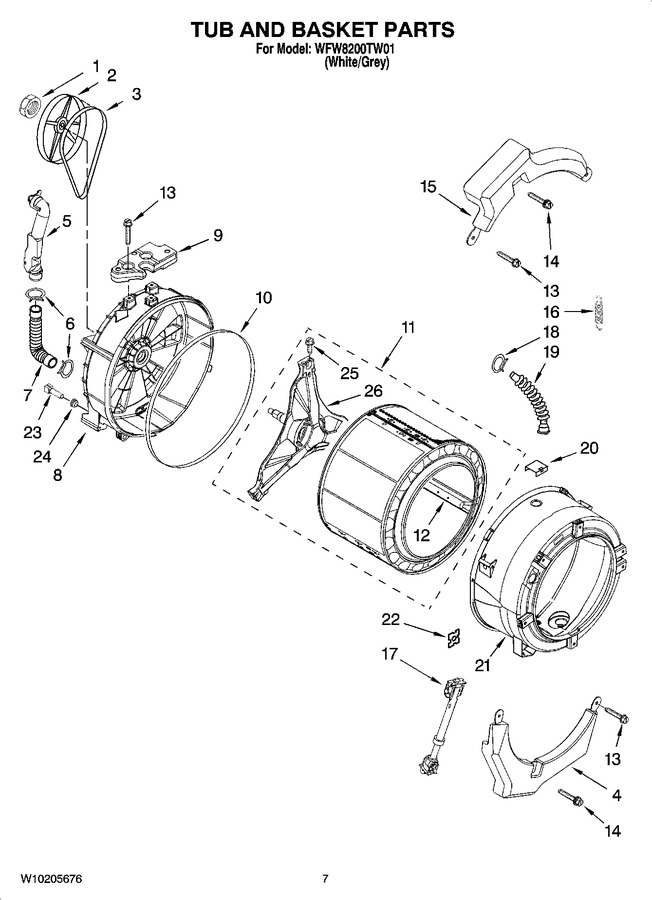 Diagram for WFW8200TW01