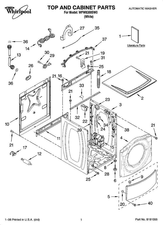 Diagram for WFW8300SW0