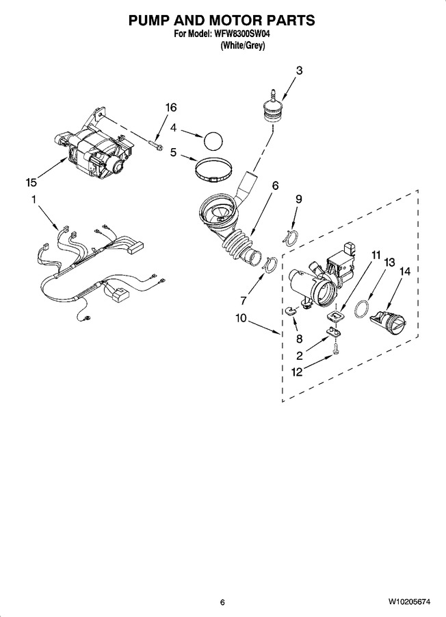 Diagram for WFW8300SW04