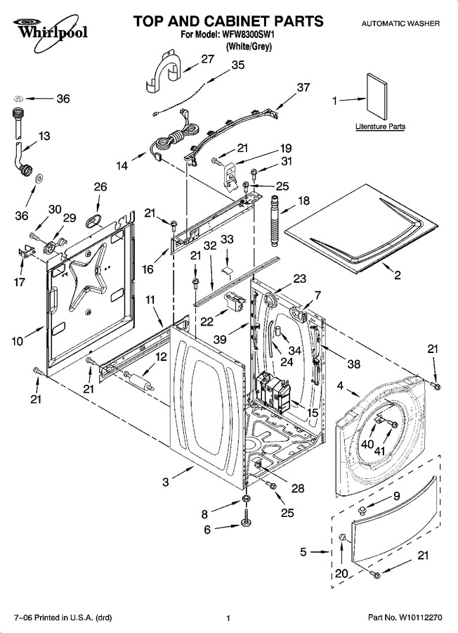 Diagram for WFW8300SW1