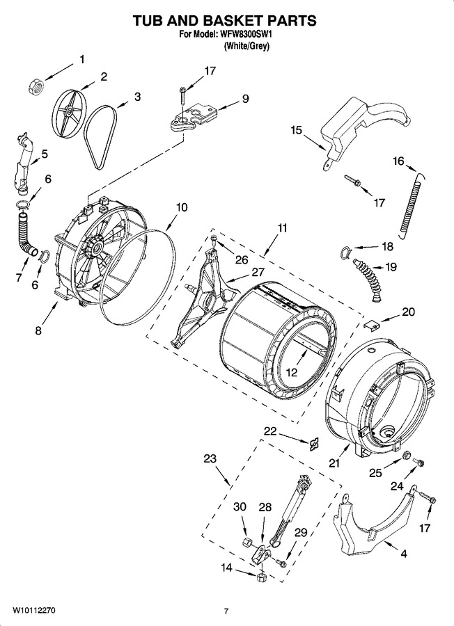 Diagram for WFW8300SW1