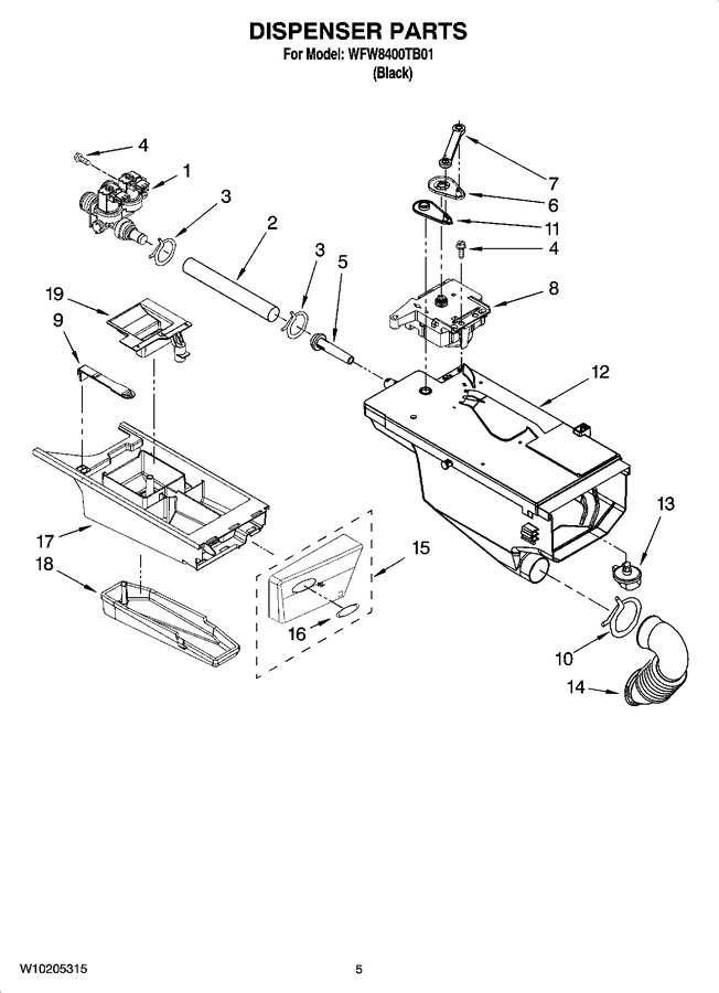 Diagram for WFW8400TB01