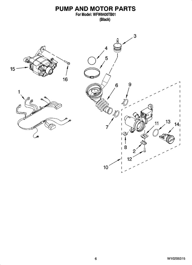 Diagram for WFW8400TB01