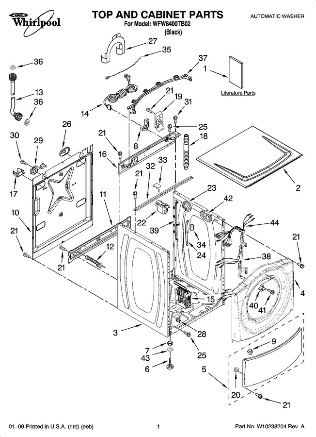 Diagram for WFW8400TB02