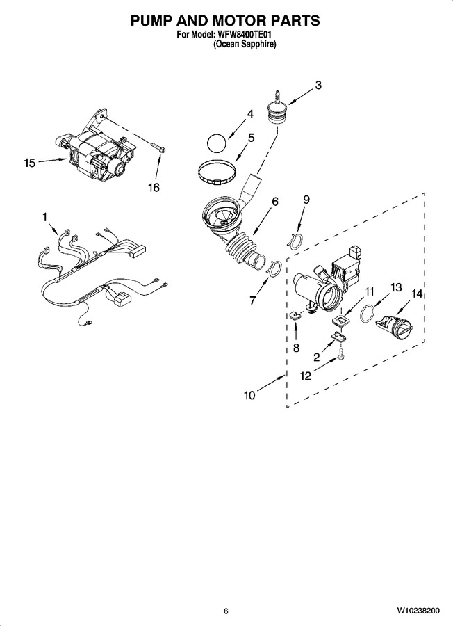 Diagram for WFW8400TE01