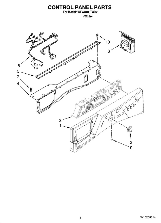 Diagram for WFW8400TW02