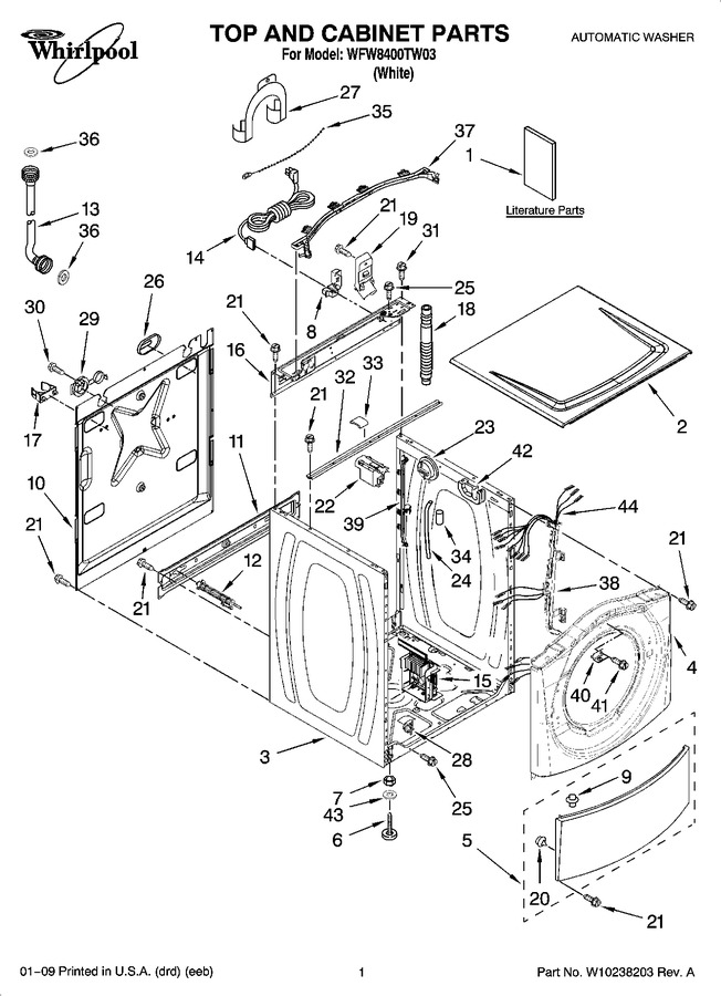 Diagram for WFW8400TW03