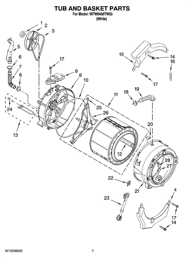 Diagram for WFW8400TW03