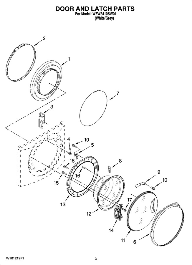 Diagram for WFW8410SW01