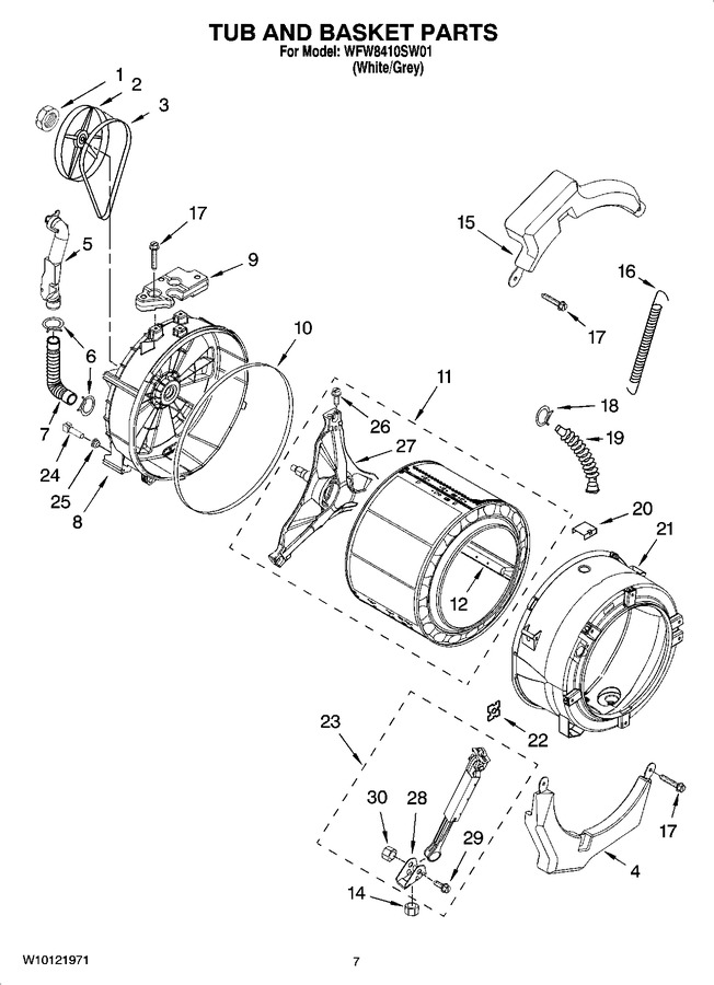 Diagram for WFW8410SW01