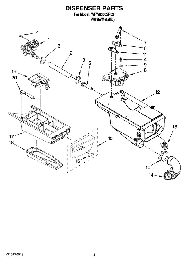 Diagram for WFW8500SR02